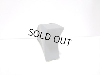 画像3: 手造りグレイ変型扇型花器（縦横兼用）　T-３１-２４