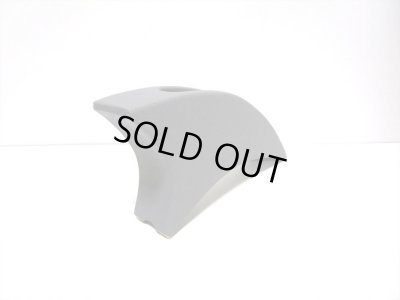 画像4: 手造りグレイ変型扇型花器（縦横兼用）　T-３１-２４