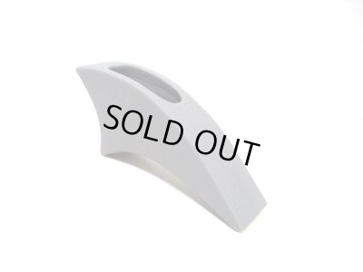 画像5: 手造りグレイ変型扇型花器（縦横兼用）　T-３１-２４