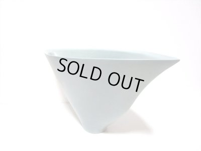 画像4: ミントグリーン１３.５号舟形生花・立花花器　T-３１－３６