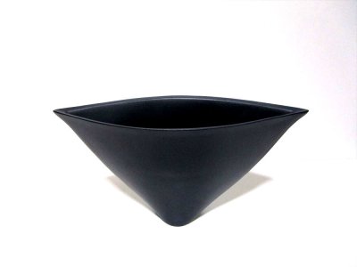 画像7: 黒１１.５号舟形花器　T-３１－３５