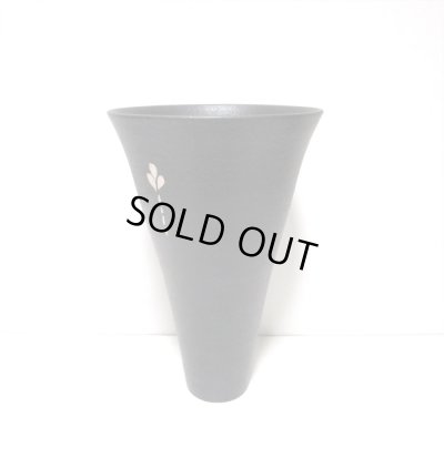 画像7: 一品作　黒６号丸立花器花紋　T-３１－４０