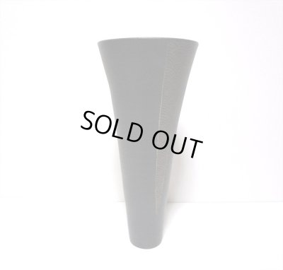 画像4: 一品作　黒５号丸立花器青海波紋様　T-３１－４１