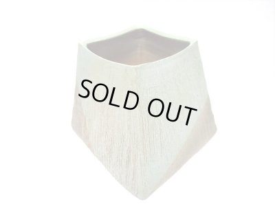 画像10: 一品作　手造り草色８.５号台形花器（大）　T-３１－５２