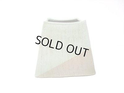 画像9: 一品作　手造り草色７.５号台形花器（小）　T-３１－５１