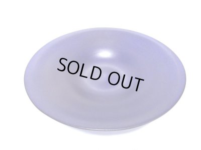 画像5: ガラス花器　一品作紫色１２.５号大皿　G-１２９