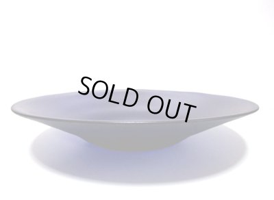 画像8: ガラス花器　一品作紫色１２.５号大皿　G-１２９