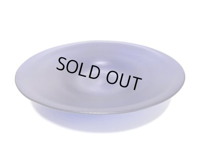 画像4: ガラス花器　一品作紫色１２.５号大皿　G-１２９