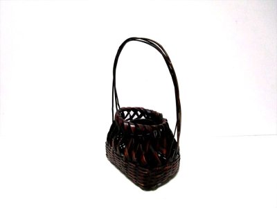 画像3: 特-６０９　手付き置き籠（染）　数量限定品