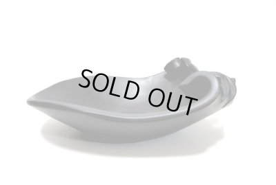 画像7: 特-６１２　手作り黒マット片巻角楕円皿鉢　