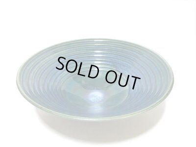 画像7: 特-６２８　手作り 緑青釉11号丸浅鉢