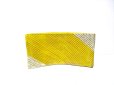 画像1: 手造り黄色変形角型合わせ花器 （本銀付） T-０２-４ (1)