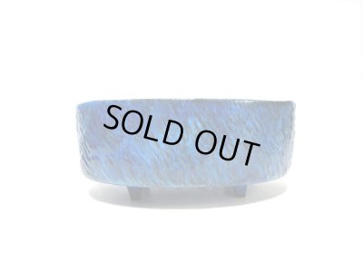 画像3: 手造り トルコブルー８.５号小判足付コンポート （一点限り） T-０２-１１