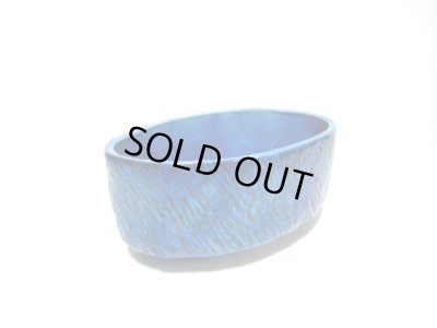 画像8: 手造り トルコブルー８.５号小判足付コンポート （一点限り） T-０２-１１