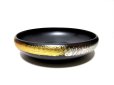 画像9: 黒１１.５号丸碗型オモト鉢 金/銀塗　T-０２－１２