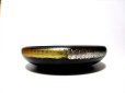 画像2: 黒１１.５号丸碗型オモト鉢 金/銀塗　T-０２－１２ (2)