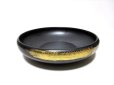 画像8: 黒１１.５号丸碗型オモト鉢 金/銀塗　T-０２－１２