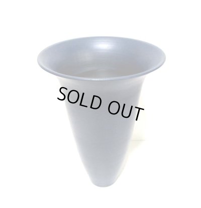 画像5: 作家物 紺色７号丸生花・立華瓶　T-０２－２２