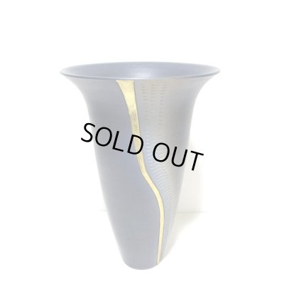 画像7: 作家物 紺色７号丸生花・立華瓶　T-０２－２２