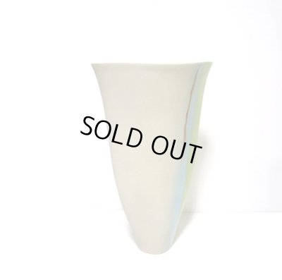 画像9: 手造り クリーム舟形生花・立花花器　T-０２－２５