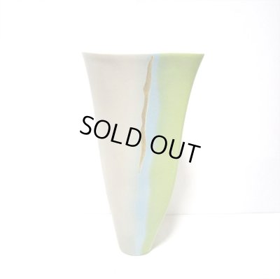 画像3: 手造り クリーム舟形生花・立花花器　T-０２－２５