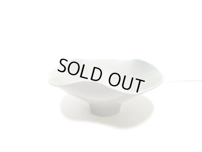 画像1: グレー丸花型足付コンポート　T-０２－３５