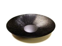 プラスチック花器　12号丸大皿 金銀吹き　ＰＬ-０２