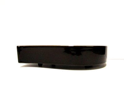 画像5: 特-６５２　アメ茶釉１１号ウエーブ足付コンポート