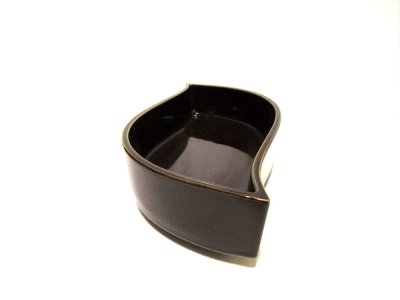 画像7: 特-６５２　アメ茶釉１１号ウエーブ足付コンポート