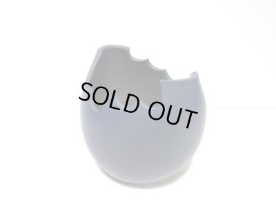 画像8: 特-６５５　手造り紺ボカシ波形切込み椀型