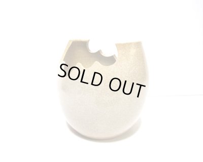 画像9: 特-６５６　手造りベージュボカシ波形切込み椀型