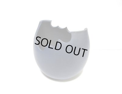 画像5: 特-６５５　手造り紺ボカシ波形切込み椀型