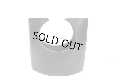 画像10: 特-６５７　手造り艶消し黒丸窓変形花器