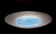 画像2: 特-６７２　ガラス花器　ジョイ水盤 ライトブルー（一点限り） (2)