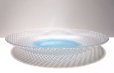 画像7: 特-６７２　ガラス花器　ジョイ水盤 ライトブルー（一点限り）