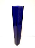 画像6: ガラス花器　涼２１-１１Ｂ　瑠璃色角