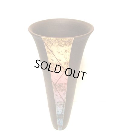 画像3: 一品作　ブラウン６号丸長立花瓶　T-０３－１９