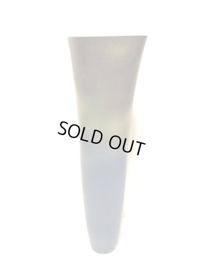 画像5: 特-６８５　一品作１５.５号紺瑠璃色舟形細長立華瓶