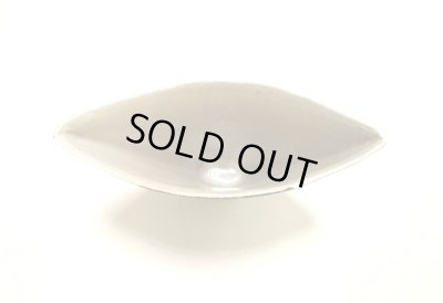 画像13: 作家物　創作花器ライトブルー舟形布貼り　T-０３－１７