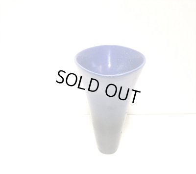 画像6: 特-６９８　手造り６.５号紺藍色舟形立華・生花花器