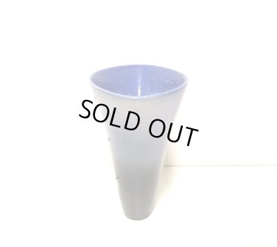 画像10: 特-６９８　手造り６.５号紺藍色舟形立華・生花花器