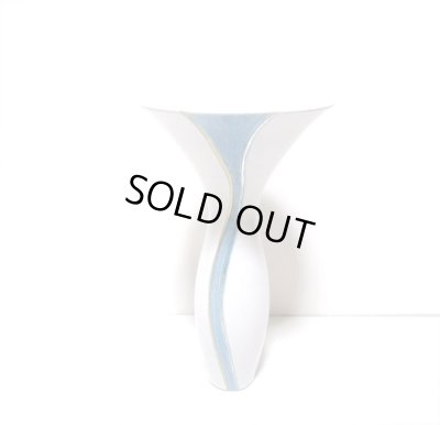 画像8: 特-７０３　手造り白５.５号丸飛鳥型生花・立華花器