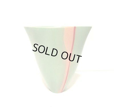 画像11: 特-７０１　手造り若草色７.５号舟型生花・立華花器