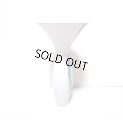 画像5: 特-７０３　手造り白５.５号丸飛鳥型生花・立華花器