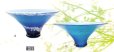 画像1: ガラス花器　涼４-１１A・B　ブルー朝顔 (1)