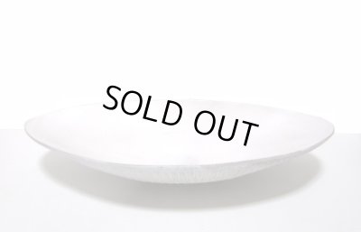 画像13: 特-７１１　手造り　白縄目１７号小判皿