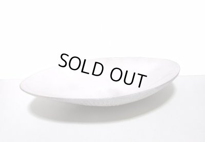 画像4: 特-７１１　手造り　白縄目１７号小判皿