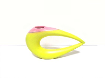 画像5: オーバル型パイプ花器イエロー　T-０４-８