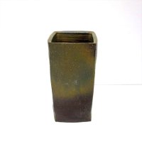手造り　灰釉８号正角投入れ 　T-０４-１３