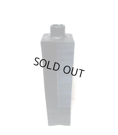 画像4: 一品作　黒角型長花瓶　T-０４-１５